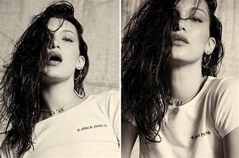 Bella Hadid Flaunts Underboob in Revealing Bikini Instagram Snaps.